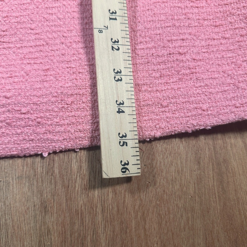 Tuckernuck Jackie Tweed Dress L Coral Pink Shift Mini Gold Buttons Preppy - Picture 6 of 10